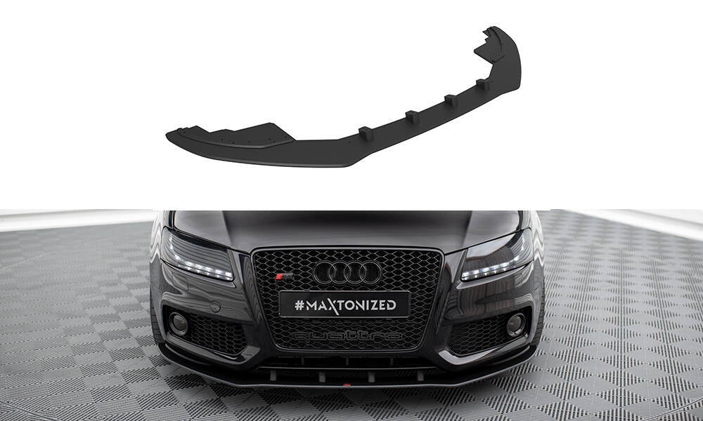 SPLITTER ANTERIORE STREET PRO ADATTO COMPATIBILE PER AUDI S5 / A5 S-LINE 8T  2007 - 2011