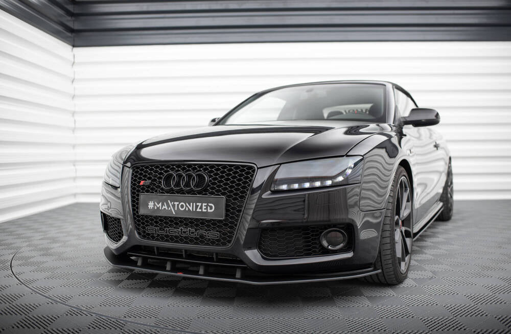SPLITTER ANTERIORE STREET PRO ADATTO COMPATIBILE PER AUDI S5 / A5 S-LINE 8T  2007 - 2011