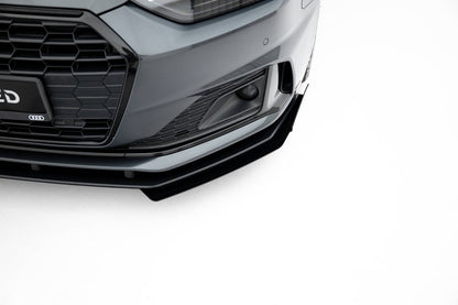 🔥ART.8999 SPLITTER ANTERIORE STREET PRO + ALETTE PER AUDI A5 F5 FACELIFT🔥