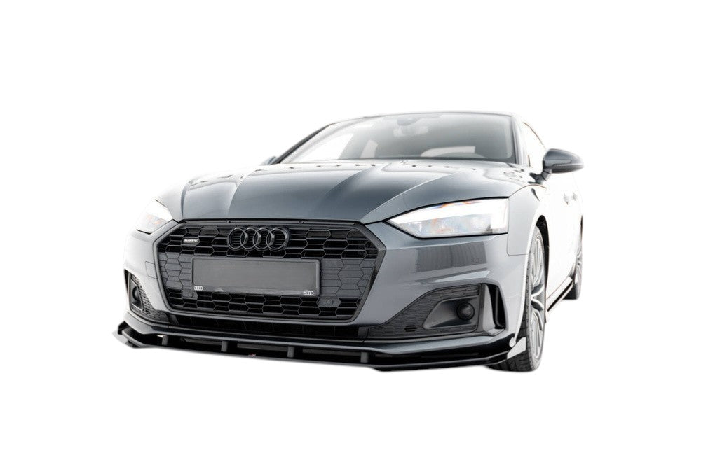 🔥ART.8999 SPLITTER ANTERIORE STREET PRO + ALETTE PER AUDI A5 F5 FACELIFT🔥
