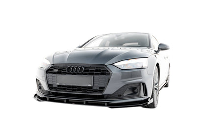 🔥ART.8999 SPLITTER ANTERIORE STREET PRO + ALETTE PER AUDI A5 F5 FACELIFT🔥