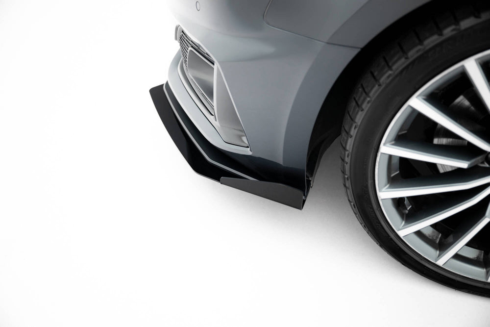 🔥ART.8999 SPLITTER ANTERIORE STREET PRO + ALETTE PER AUDI A5 F5 FACELIFT🔥