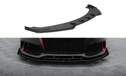 STREET PRO SPLITTER ANTERIORE + FLAPS ADATTO PER AUDI A7 RS7 LOOK C7 (2010-2014)