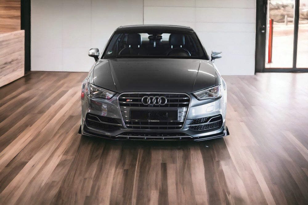 Splitter anteriore + FLAPS adatto per AUDI S3 / A3 S-LINE SEDAN 8V