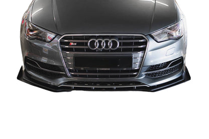 Splitter anteriore + FLAPS adatto per AUDI S3 / A3 S-LINE SEDAN 8V