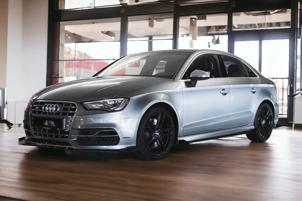 Splitter anteriore + FLAPS adatto per AUDI S3 / A3 S-LINE SEDAN 8V