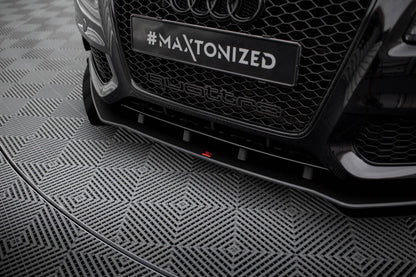 STREET PRO SPLITTER ANTERIORE + FLAPS ADATTO PER AUDI S5 / A5 S-LINE 8T