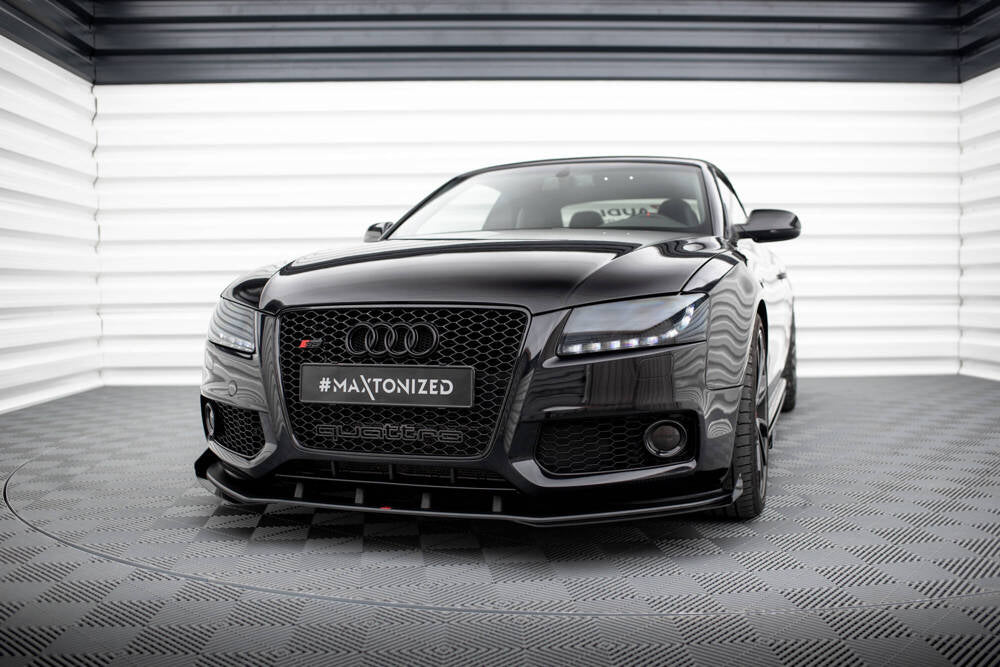 STREET PRO SPLITTER ANTERIORE + FLAPS ADATTO PER AUDI S5 / A5 S-LINE 8T