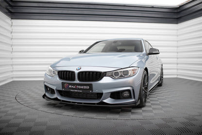 STREET PRO SPLITTER ANTERIORE + FLAPS compatibile per BMW 4 COUPE M-PACK F32  (2013-2020)