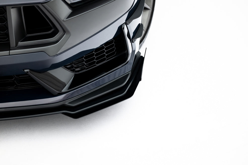 🔥ART.8933 SPLITTER ANTERIORE STREET PRO + ALETTE PER FORD MUSTANG DARK HORSE 🔥