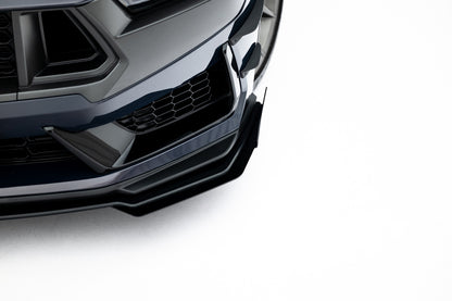 🔥ART.8933 SPLITTER ANTERIORE STREET PRO + ALETTE PER FORD MUSTANG DARK HORSE 🔥