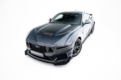 🔥ART.8933 SPLITTER ANTERIORE STREET PRO + ALETTE PER FORD MUSTANG DARK HORSE 🔥