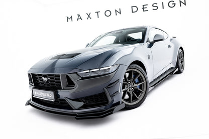 🔥ART.8933 SPLITTER ANTERIORE STREET PRO + ALETTE PER FORD MUSTANG DARK HORSE 🔥
