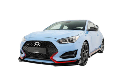 🔥ART.8992 SPLITTER ANTERIORE STREET PRO + ALETTE PER HYUNDAI VELOSTER N Mk2🔥