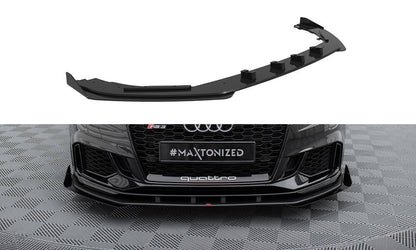 STREET PRO SPLITTER ANTERIORE adatto per V.1 + FLAPS AUDI RS3 BERLINA 8V FACELIFT