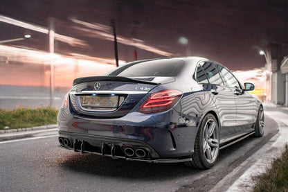 Terminali di Scarico adatto per Mercedes C-Class W205 GLC X253, C253