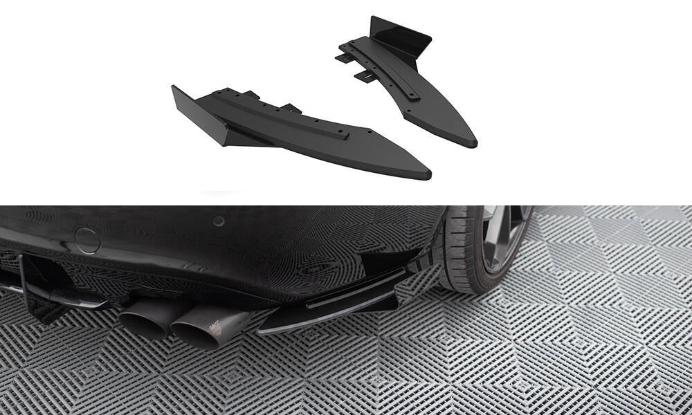 STREET PRO SPLITTER POSTERIORI + FLAPS ADATTO PER AUDI S5 / A5 S-LINE COUPÉ / CABRIOLET 8T