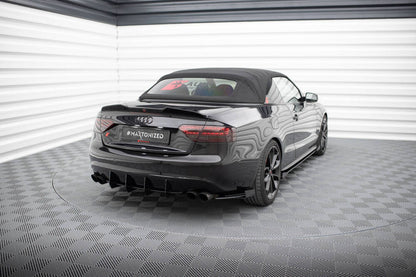 STREET PRO SPLITTER POSTERIORI + FLAPS ADATTO PER AUDI S5 / A5 S-LINE COUPÉ / CABRIOLET 8T
