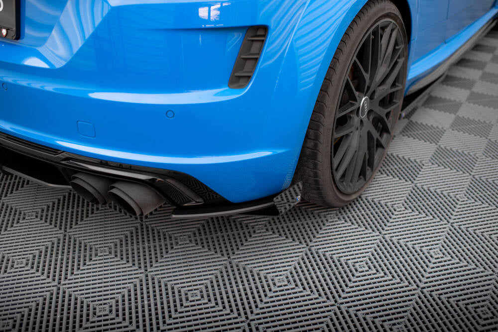 STREET PRO SPLITTER LATERALI POSTERIORI + FLAPS adatti compatibili per AUDI TT S 8V (2014-2018)