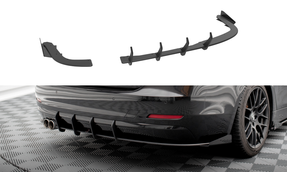 STREET PRO SPLITTER POSTERIORI + FLAPS BMW 4 GRAN COUPÉ F36  (2014-2017)