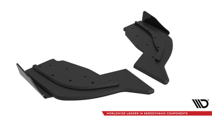 SPLITTER LATERALI POSTERIORI STREET PRO V.2 + FLAP V.2 adatto per  BMW 1 F40 M-PACK / M135I