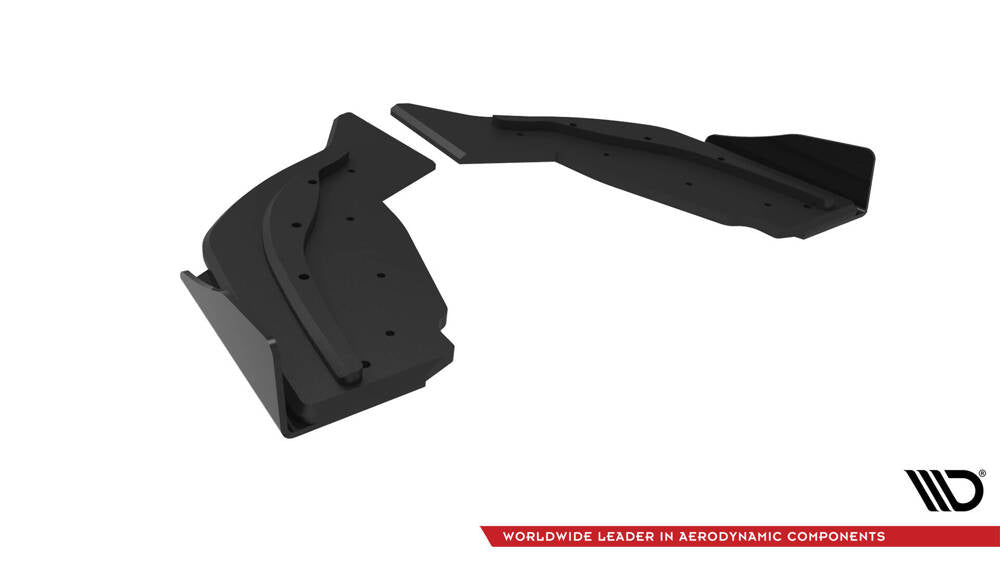 SPLITTER LATERALI POSTERIORI STREET PRO V.2 + FLAP V.2 adatto per  BMW 1 F40 M-PACK / M135I