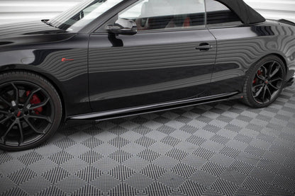 STREET PRO MINIGONNE LATERALI ADATTE COMPATIBILI PER AUDI A5 / A5 S-LINE / S5 COUPE / CABRIO 8T / 8T FACELIFT