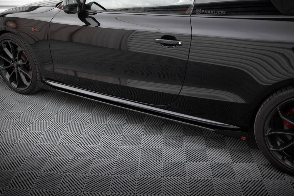 STREET PRO MINIGONNE LATERALI ADATTE COMPATIBILI PER AUDI A5 / A5 S-LINE / S5 COUPE / CABRIO 8T / 8T FACELIFT