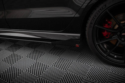 STREET PRO MINIGONNE LATERALI adatti per V.1 + FLAPS AUDI RS3 BERLINA 8V FACELIFT 2017 - 2020