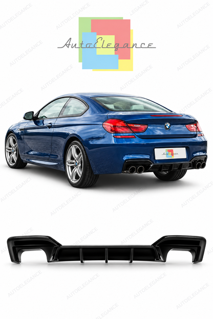 👉Diffusore Posteriore WR Nero Lucido adatto per BMW F06 F12 F13 M-Pack 2x2👈