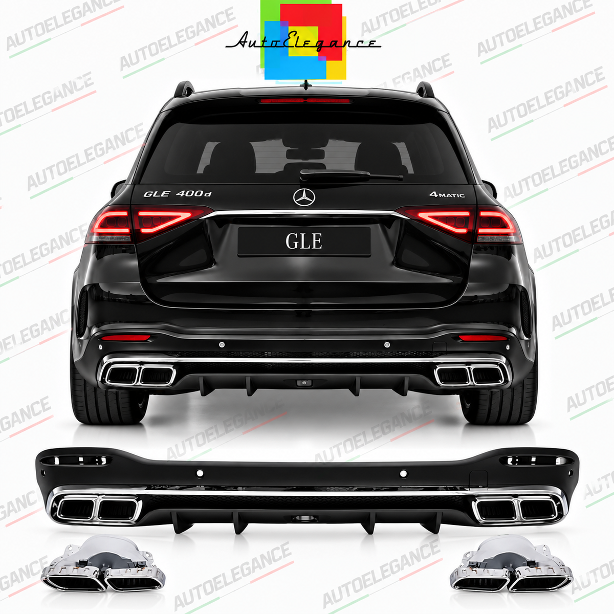 ART.10670 DIFFUSORI ADATTO PER MERCEDES GLE W167 V167 Sport Line GLE 63