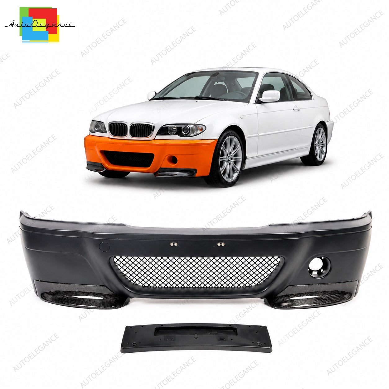 SPLITTER SUITABLE FOR VW GOLF 8 GTI GTD RLINE LOOK GLOSSY BLACK SPORTY DESIGN 