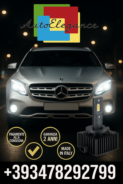 COPPIA LAMPADE D2S LED DA XENON A LED PER Mercedes-Benz GLA250 2014-2018