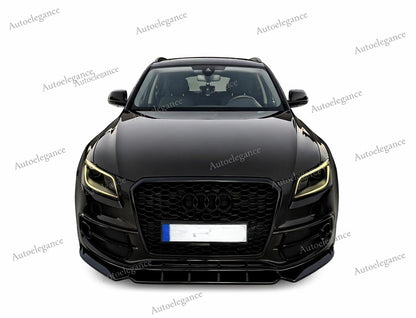 🔥SPLITTER ANTERIORE PER AUDI Q5 SQ5 8R S-LINE 2013-2016 FACELIFT (3 PEZZI)🔥