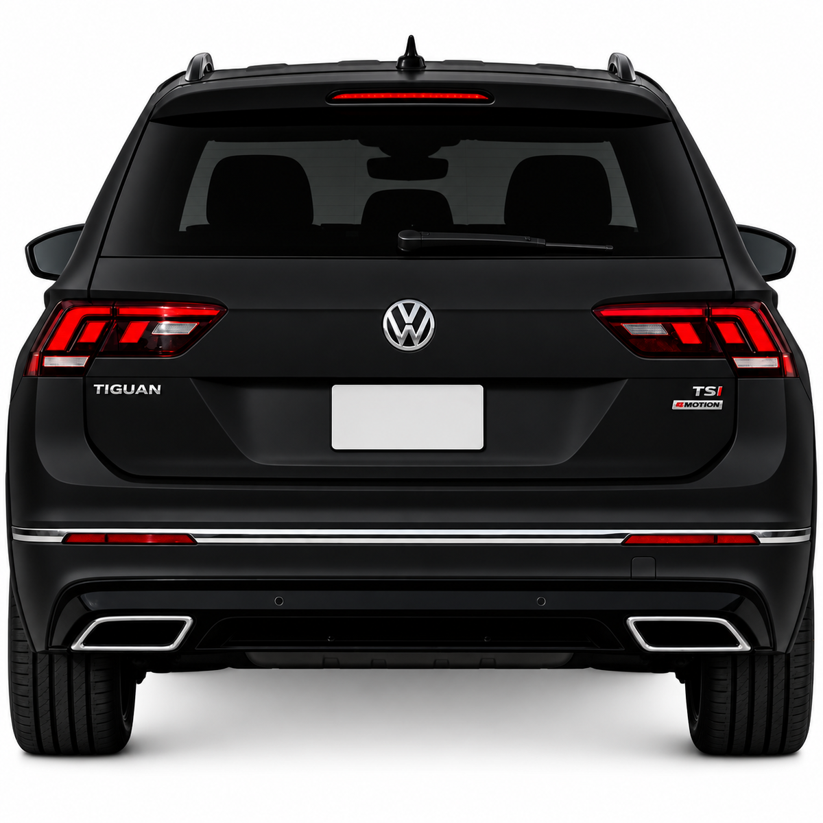 👉Diffusore stile R Line adatto per VW Tiguan MK2 (2016-2020) Nero Argento👈