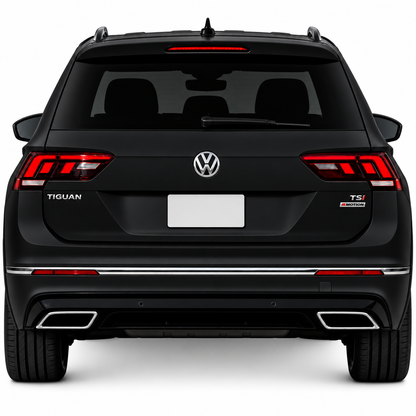 👉Diffusore stile R Line adatto per VW Tiguan MK2 (2016-2020) Nero Argento👈