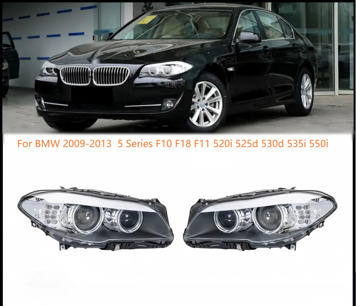 COPPIA FARI XENON PER BMW F10 F11 2010-2013 - M-TECH