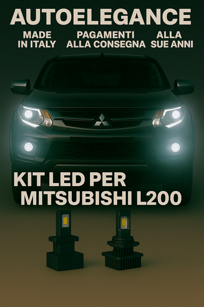 ❤️KIT LED D5S 6000K BIANCO GHIACCIO ANABBAGLIANTI PER MITSUBISHI L200  ❤️