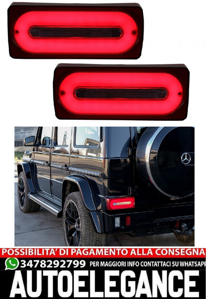 Luci posteriori full LED Barra luminosa adatta per Mercedes classe G W463 (1989-2015) RED Luci di svolta sequenziali dinamiche