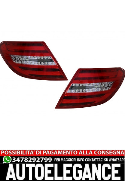 LED Rear Lights Suitable for Mercedes C-Class W204 (2007-2012) Facelift D 