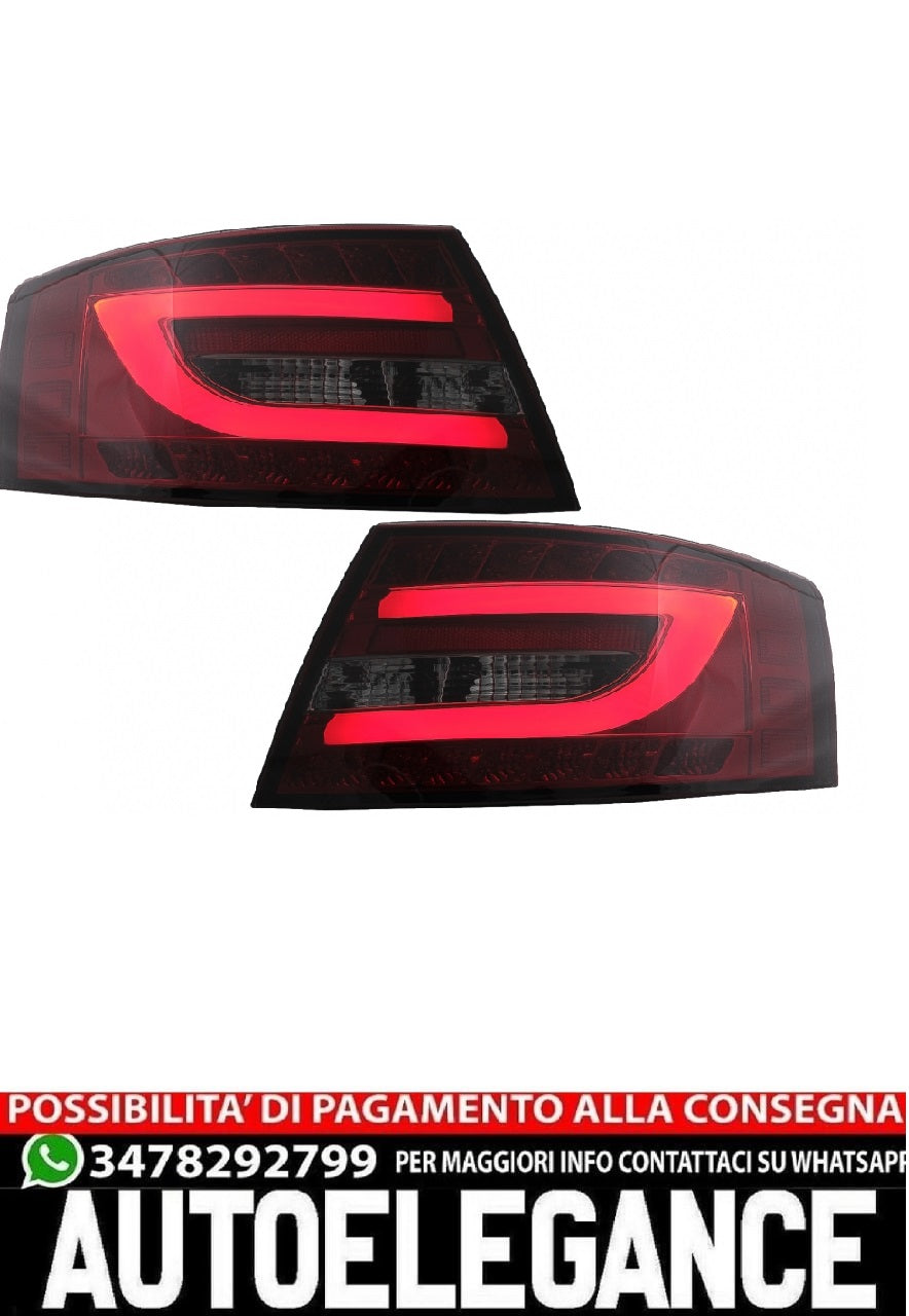 Fanali posteriori a LED adatti per Audi A6 C6 4F Limousine (04.2004-2008) Red Sm