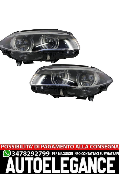 Fari Full LED adatti per BMW Serie 5 F10 F11 (2011-2013) Angel Eyes