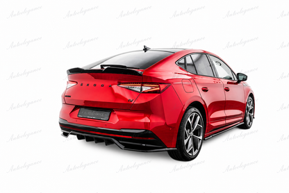 🔥ART.9762 SPLITTER POSTERIORE (CON BARRE VERTICALI) SKODA ENYAQ COUPE iV RS🔥