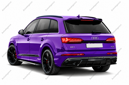 🔥ART.9924 DIFFUSORE POSTERIORE PER AUDI Q7 S LINE 2020+ NERO LUCIDO🔥