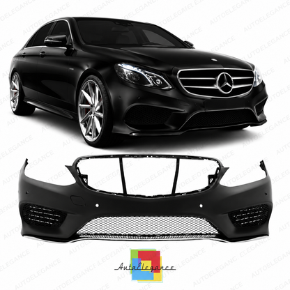 👉Paraurti Anteriore Mercedes Classe E 13-16 Look AMG con PDC-Non Verniciato👈