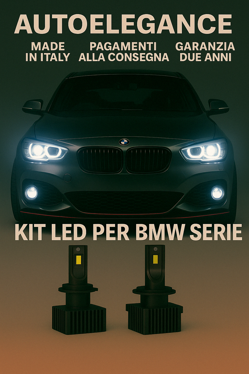 ❤️ KIT LED D1S 6000K BIANCO GHIACCIO ANABBAGLIANTI PER  BMW SERIA 1 ❤️