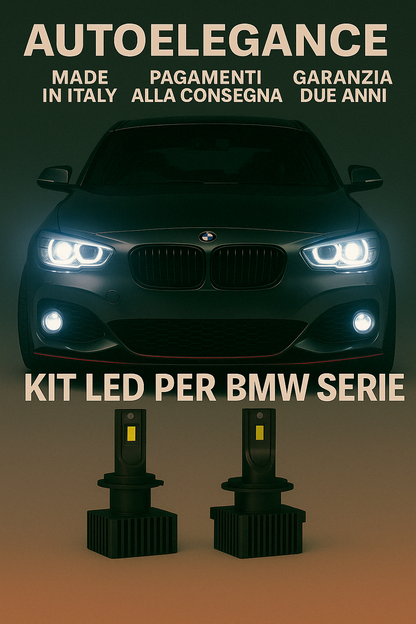 ❤️ KIT LED D1S 6000K BIANCO GHIACCIO ANABBAGLIANTI PER  BMW SERIA 1 ❤️