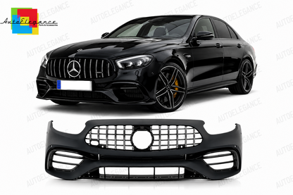 💕PARAURTI ANTERIORE MERCEDES W213 C238 21- LOOK AMG E63 + GRIGLIA💕