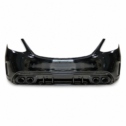 👉Paraurti Posteriore Mercedes Classe C 18-21 Look AMG C43-ABS Non Verniciato👈