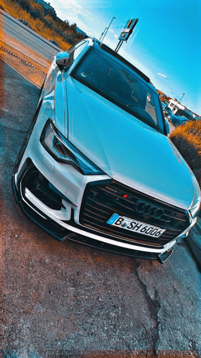 SPLITTER ANTERIORE COMPATIBILE PER AUDI RS6 C8 2019+